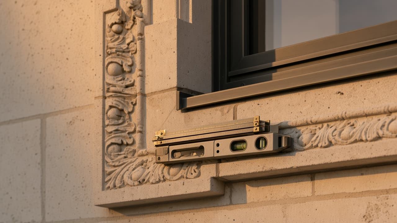 Mesure sur façade en pierre, contrôle périodique du patrimoine