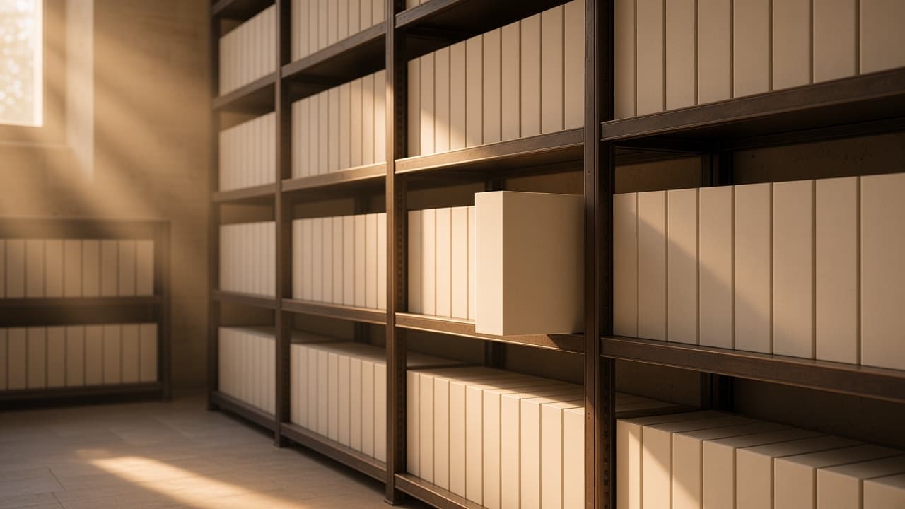 Classeur tiré de l'archive, dossier d'opération retrouvé
